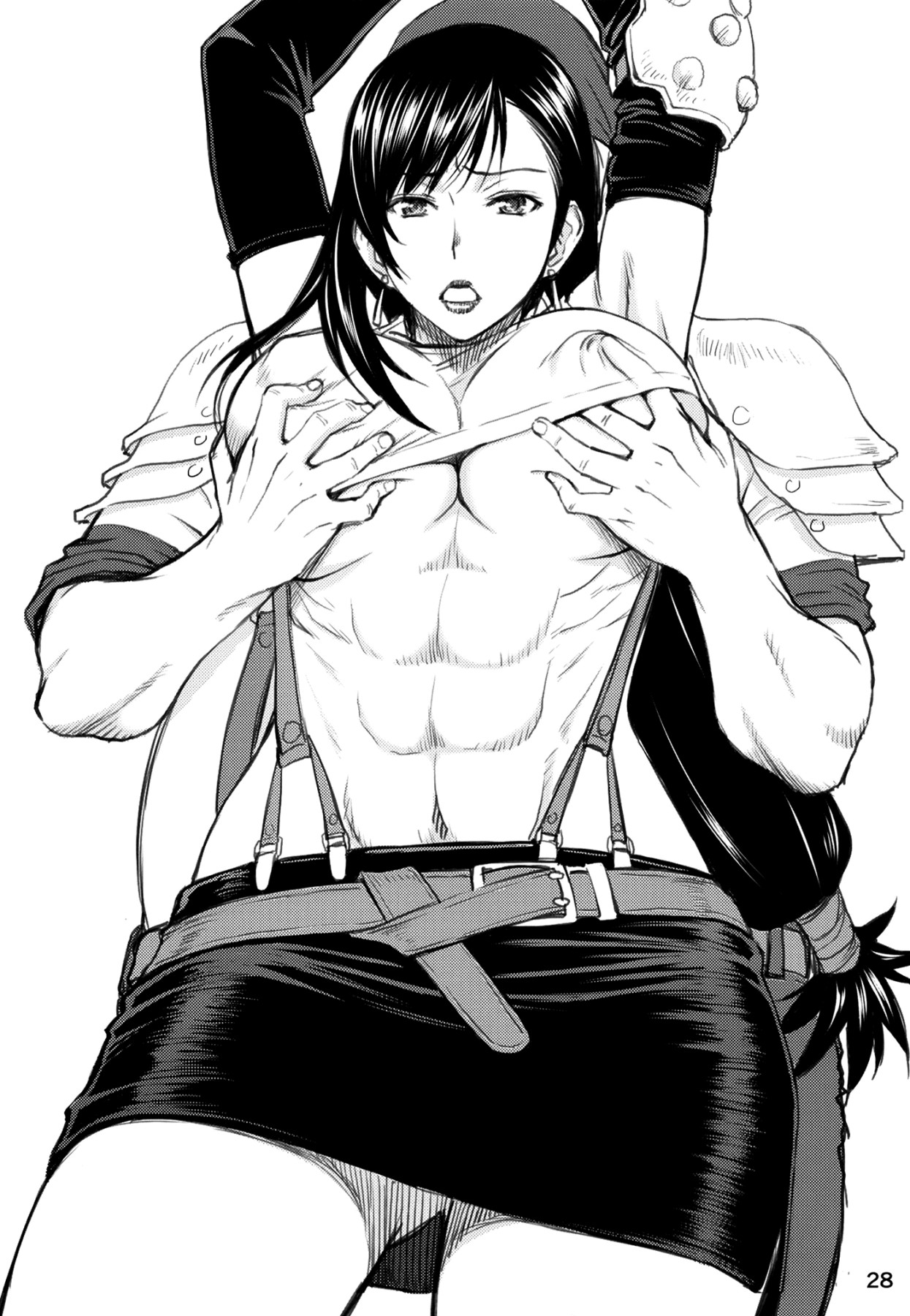 Hentai Manga Comic-Tifa's Sex Service Work-Read-25